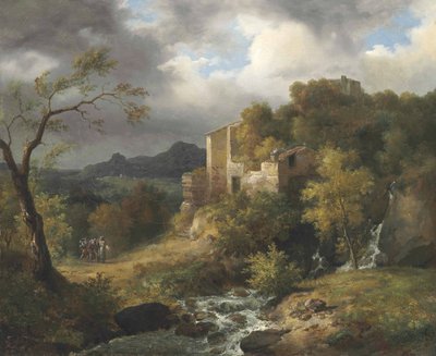 Landschap met ruïnes door Jean Charles Joseph Rémond